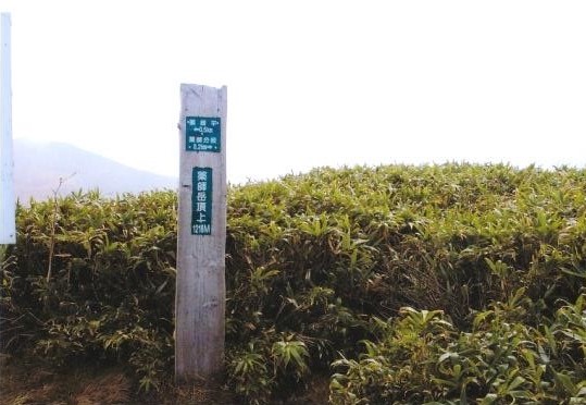 薬師岳山頂（１２１８ｍ）