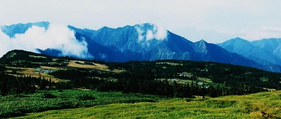 天上の広大な高層湿原