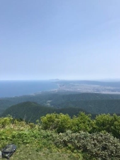 米山山頂から柏崎・佐渡ヶ島方面