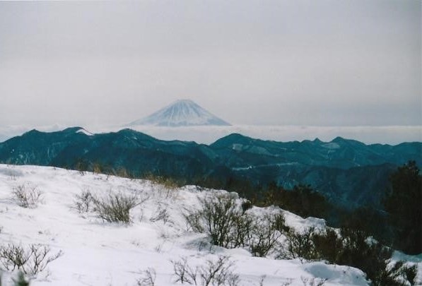 雲海の上に富士山