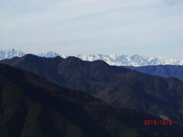 雪を纏う北アルプスの遠景～夫神岳～（長野）