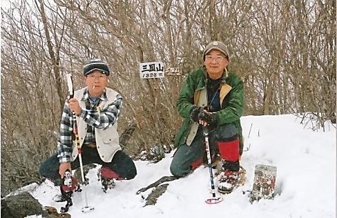 山頂にて石井さんと