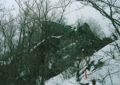 登り切って岩峰を越え