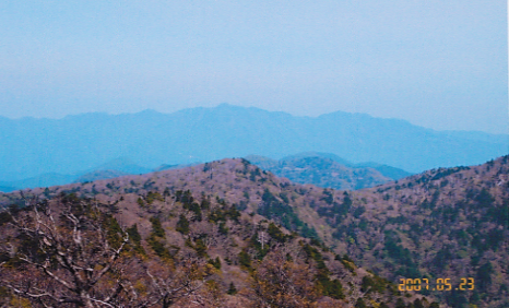 日出ヶ岳→釈迦ヶ岳・仏生ヶ岳・八経ヶ岳・弥山方面