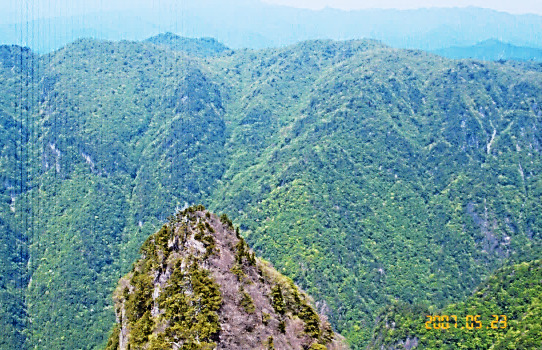 大蛇嵓→不動返し嵓を望む