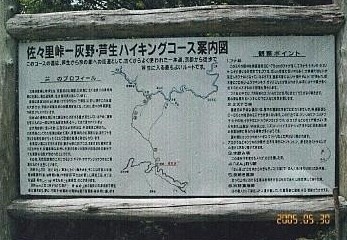 芦生ハイキングコース案内図
