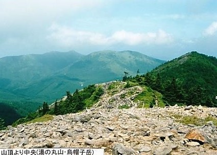 山頂～湯の丸山・烏帽子岳　